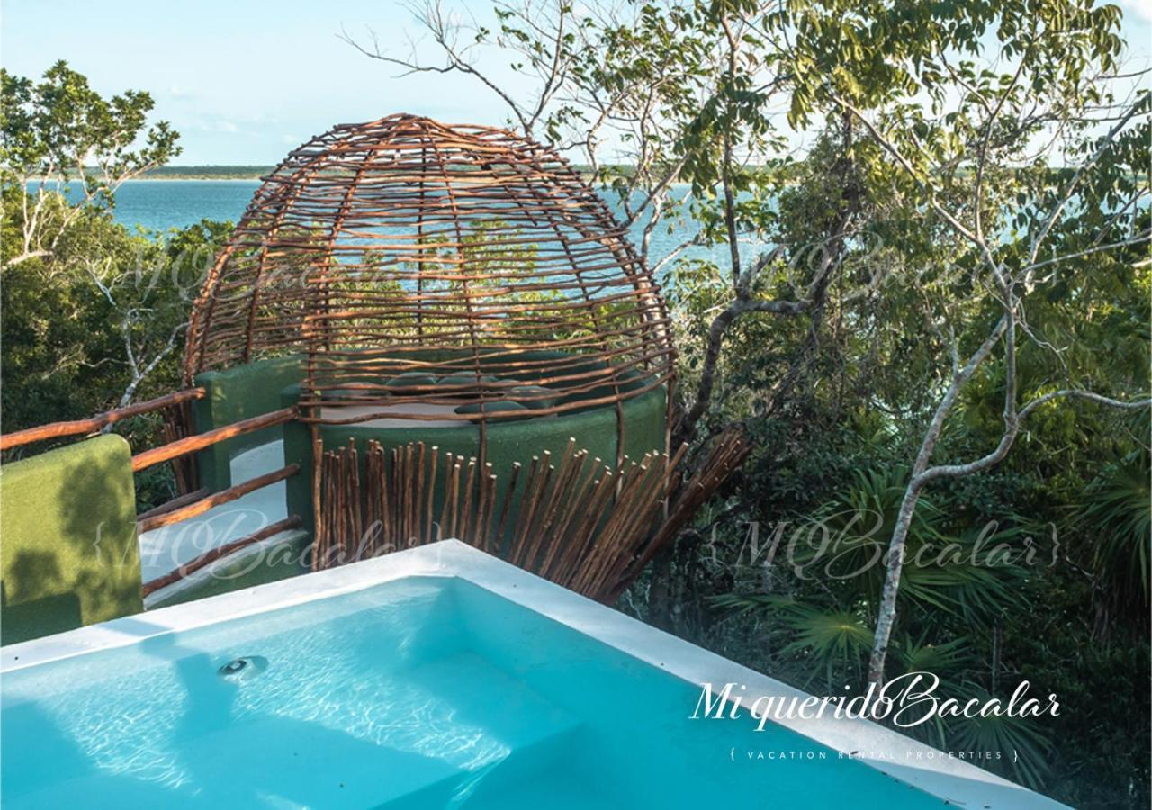 Vila Casa Pibe, Private Jacuzzi, Pier And Rooftop Bacalar Exteriér fotografie
